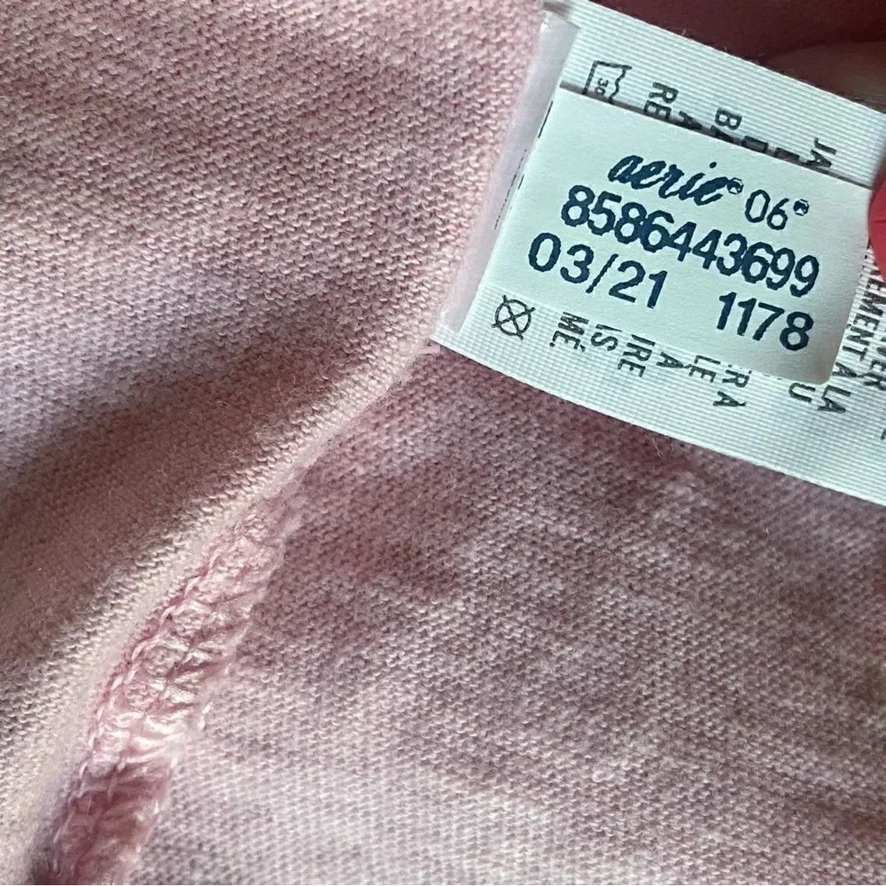 American Eagle Aerie Cut Out Knot Jersey Sleeveless Tank Mini Dress pink NWT - Picture 8 of 14